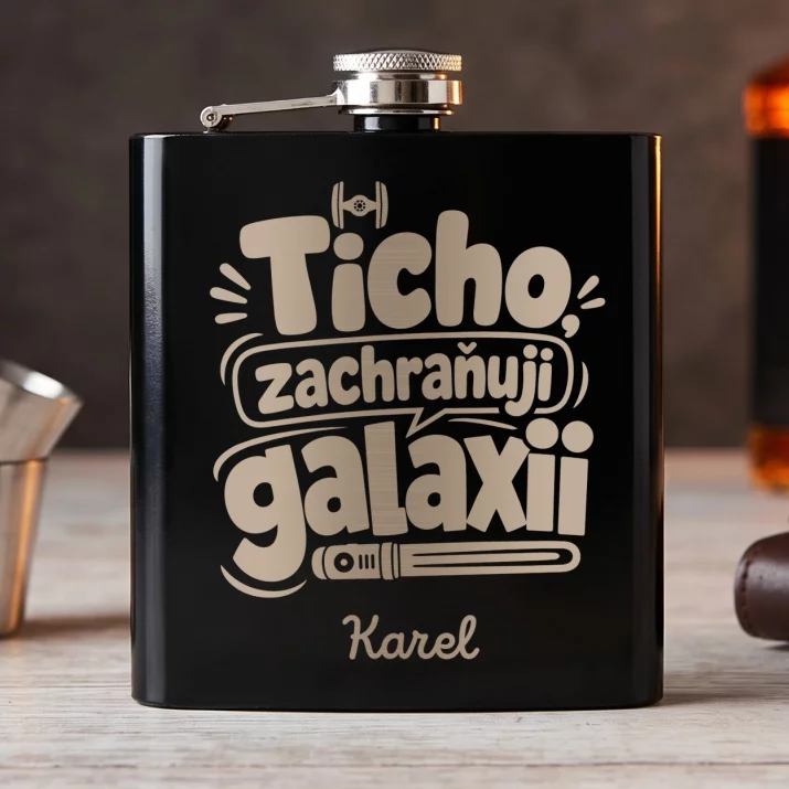 Placatka S Gravírováním Pro Fanouška Star Wars Dárek Pro Muže: Ticho, Zachraňuji Galaxii Placatka S Gravírováním Pro Fanouška Star Wars Dárek Pro Muže: Ticho, Zachraňuji Galaxii