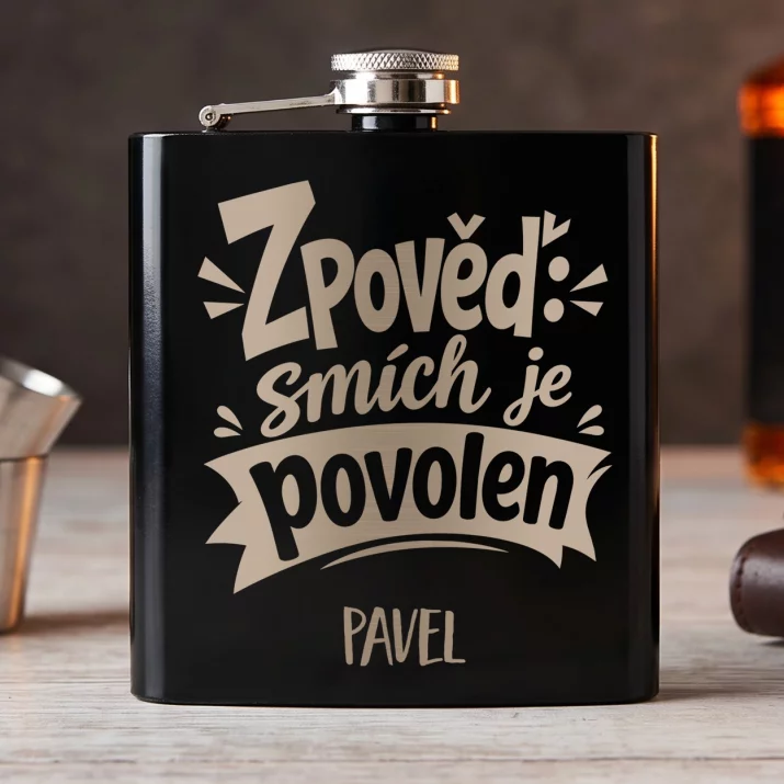 Placatka S Gravírováním Pro Kněze Dárek Pro Muže: Zpověď: Smích Je Povolen Placatka S Gravírováním Pro Kněze Dárek Pro Muže: Zpověď: Smích Je Povolen
