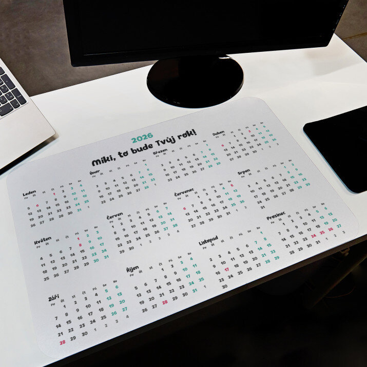 Kalendář tvůj rok - Podložka na psací stůl