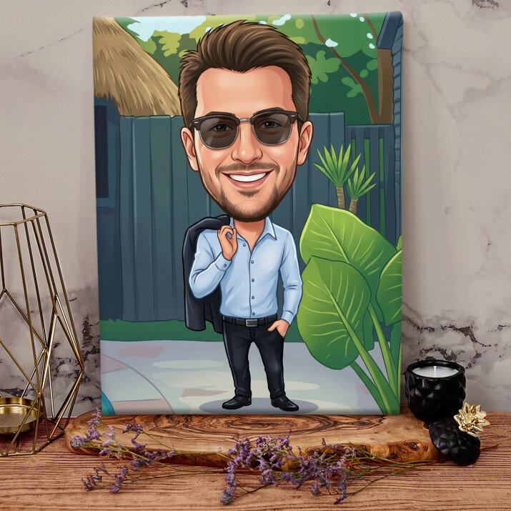 Karikatura - Obraz na plátně