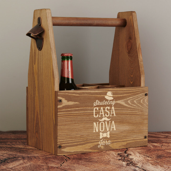 Casanova - Nosič na pivo s otvírákem