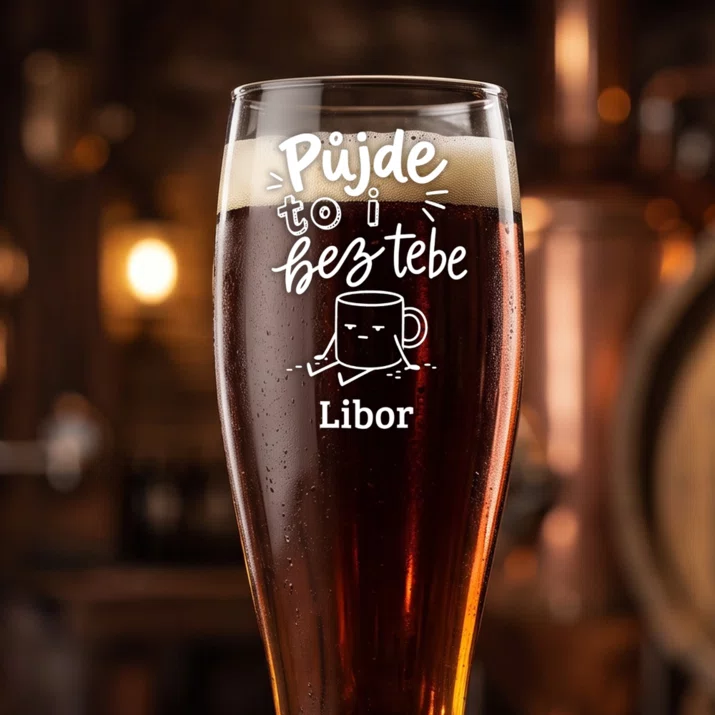 Sklenice Na Pivo S Gravírováním Na Rozloučenou Pro Kolegu Z Práce Dárek Pro Muže: Půjde To I Bez Tebe Sklenice Na Pivo S Gravírováním Na Rozloučenou Pro Kolegu Z Práce Dárek Pro Muže: Půjde To I Bez Tebe