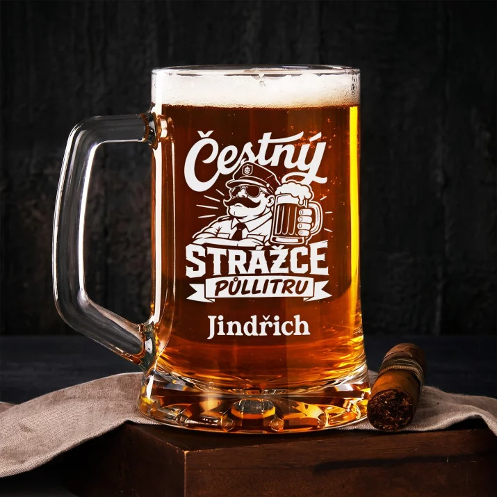 Půllitr Na Pivo Ke Dni Otců Dárek Pro Tatínka Muže: Strážce Půllitru Půllitr Na Pivo Ke Dni Otců Dárek Pro Tatínka Muže: Strážce Půllitru