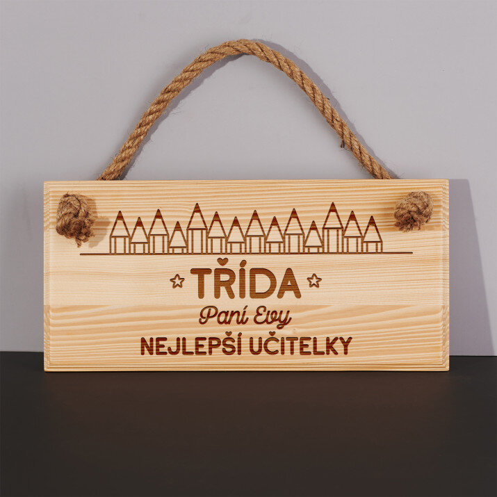 Třída nejlepší učitelky - Tabulka na dveře