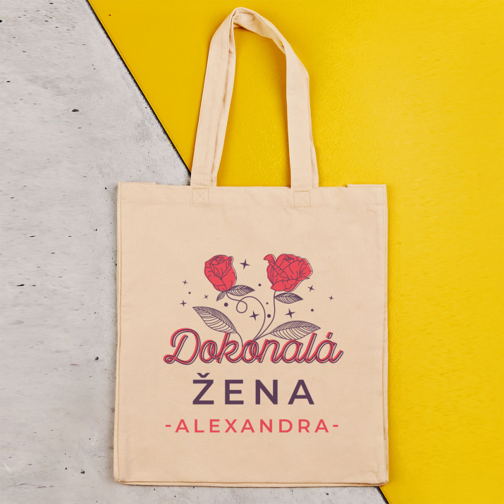 Dokonalá žena - Bavlněná taška s potiskem