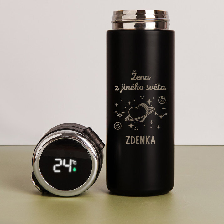 Žena z jiného světa - LED termohrnek