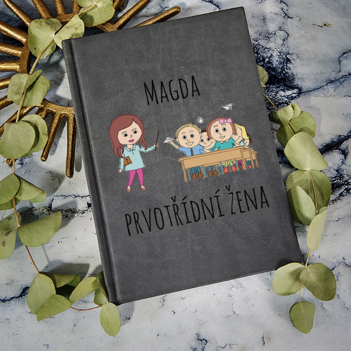 Prvotřídní žena - Zápisník A5 s potiskem