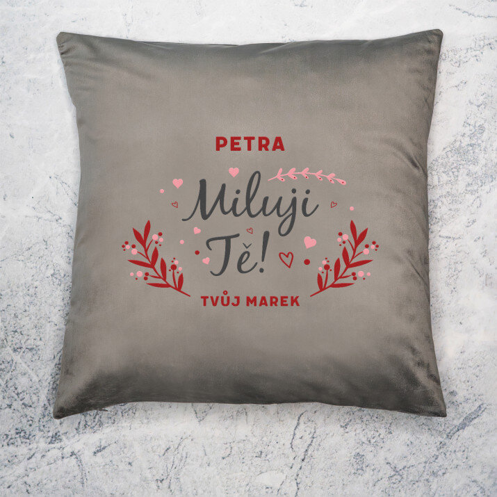 Miluji Tě 2 - Polštář dekorační