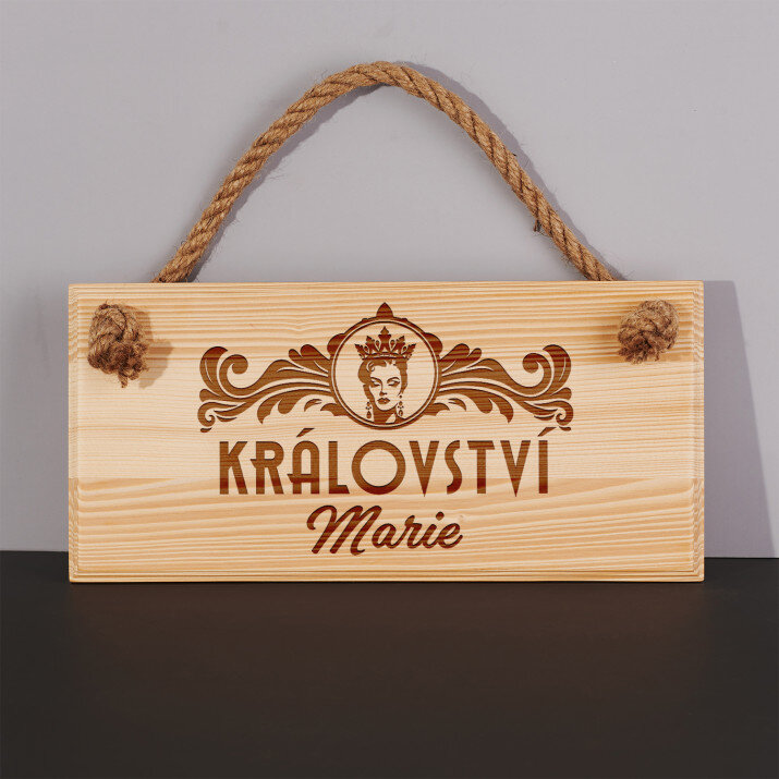 Království - Tabulka na dveře