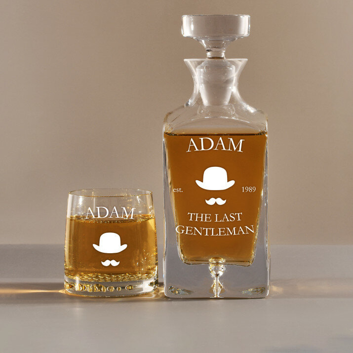 Last Gentleman - Skleněná karafa na whisky + sklenice