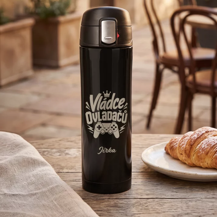 Termohrnek 440ml Pro Hráče Dárek Pro Muže: Vládce Ovladačů