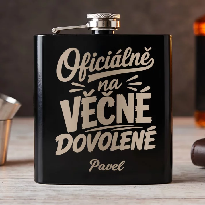 Placatka S Gravírováním Na Odchod Do Důchodu Dárek Pro Důchodce Muže: Oficiálně Na Věčné Placatka S Gravírováním Na Odchod Do Důchodu Dárek Pro Důchodce Muže: Oficiálně Na Věčné