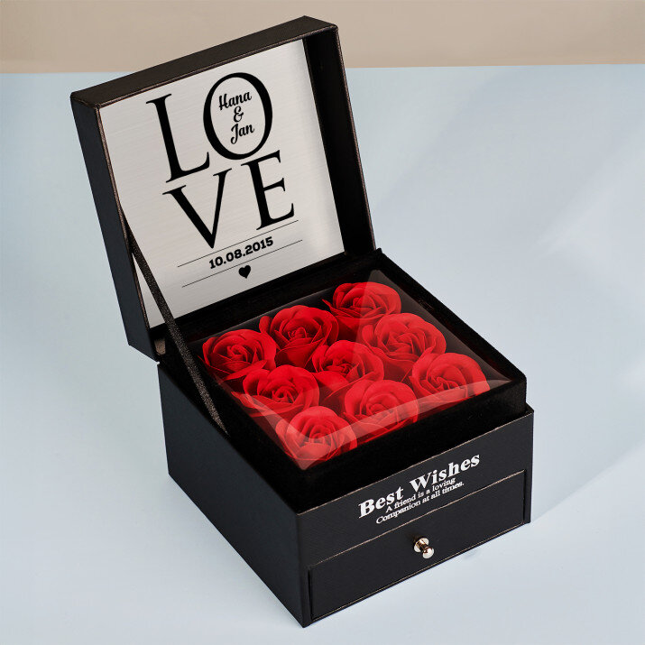 Love - Šperkovnice - věčné růže