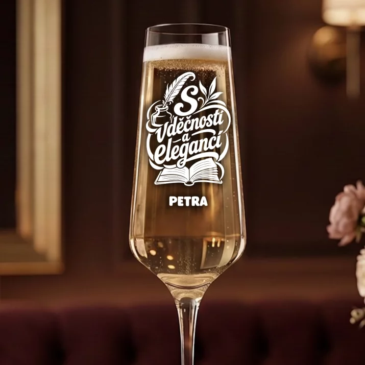 Sklenice Na Šampaňské Na Konec Školního Roku Dárek Pro Ženu: S Vděčností A Elegancí Sklenice Na Šampaňské Na Konec Školního Roku Dárek Pro Ženu: S Vděčností A Elegancí
