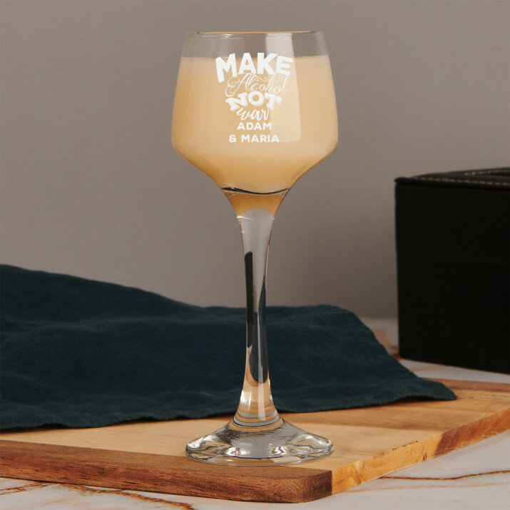 Make alcohol not war - sklenice na lihoviny nebo likéry