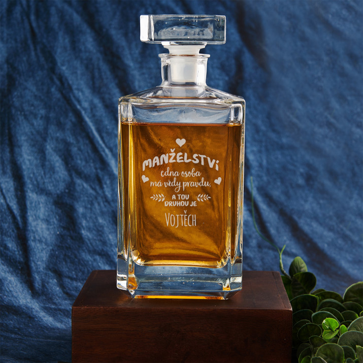Manželství - Karafa na whisky 0,7l