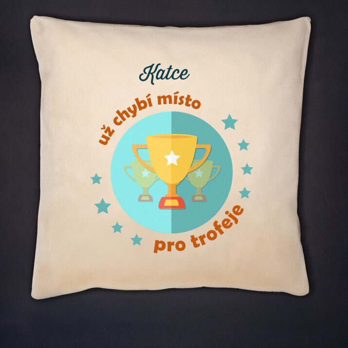 Místo pro trofeje - Polštář dekorační