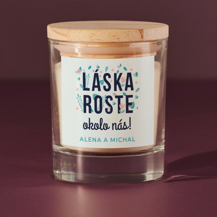 Láska roste - Vonná svíčka