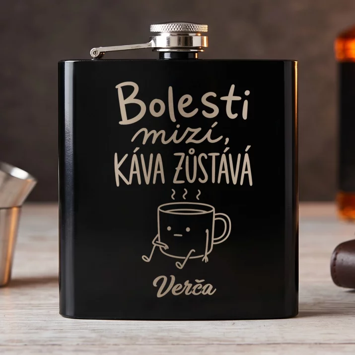 Placatka S Gravírováním Pro Fyzioterapeutku Dárek Pro Ženu: Bolesti Mizí, Káva