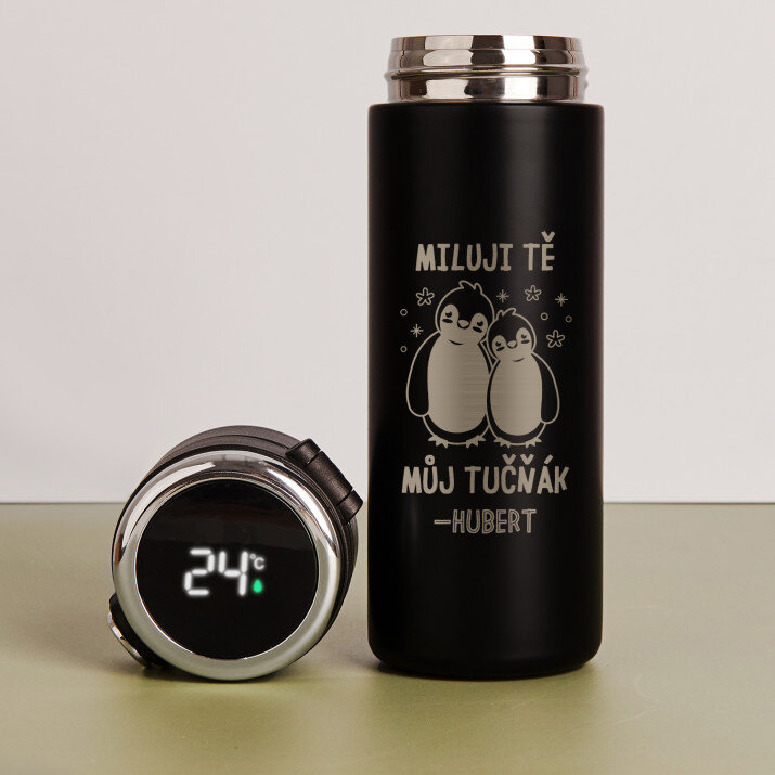 Můj tučňák - LED termohrnek