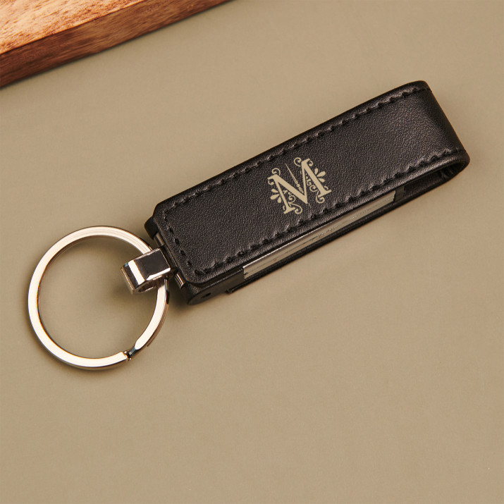 Monogram 2 - USB flash disk kožené