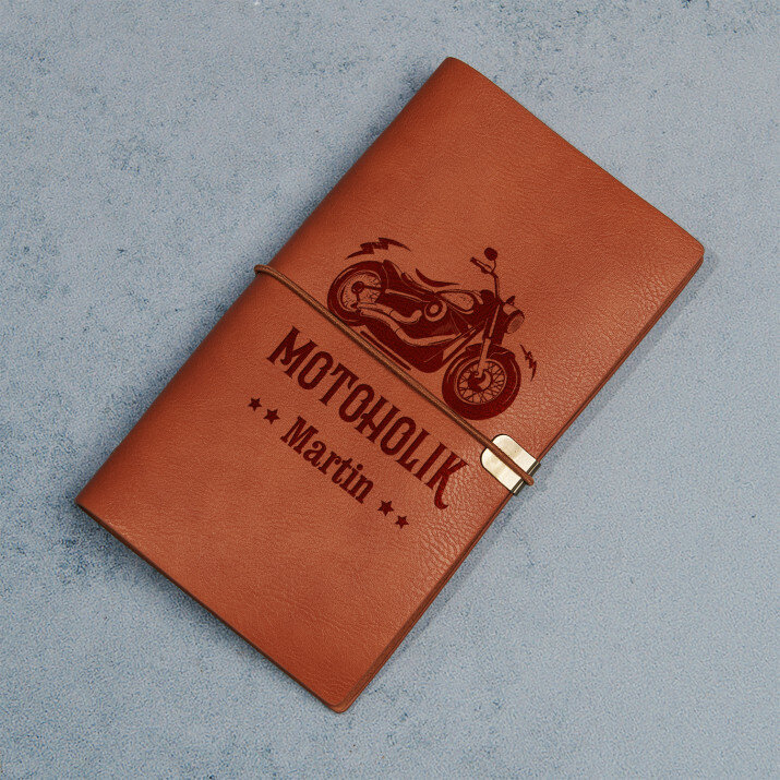 Motoholik - zápisník v retro stylu