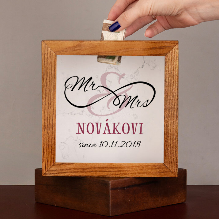 Mr&Mrs - Dřevěné prasátko