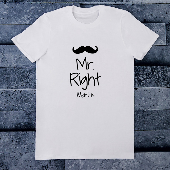 Mr. Right - Tričko pánské s potiskem