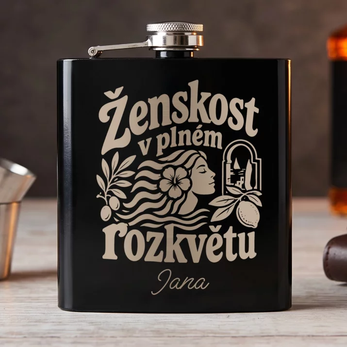 Placatka S Gravírováním K 50 Narozeninám Dárek Pro 50Letou Ženu : Ženskost V Plném Rozkvětu Placatka S Gravírováním K 50 Narozeninám Dárek Pro 50Letou Ženu : Ženskost V Plném Rozkvětu