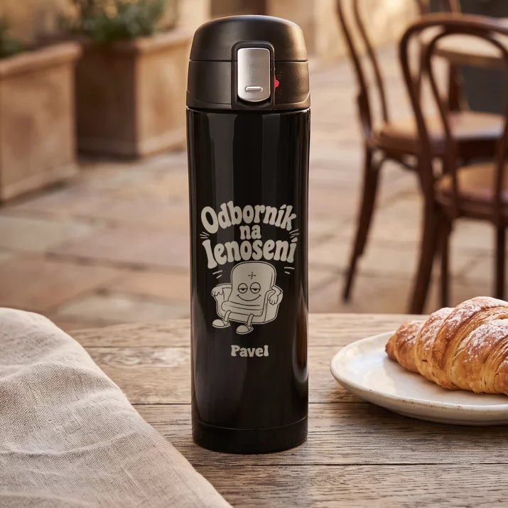 Termohrnek 440ml Pro Důchodce Dárek K Odchodu Do Důchodu Pro Muže: Odborník Na Lenošení