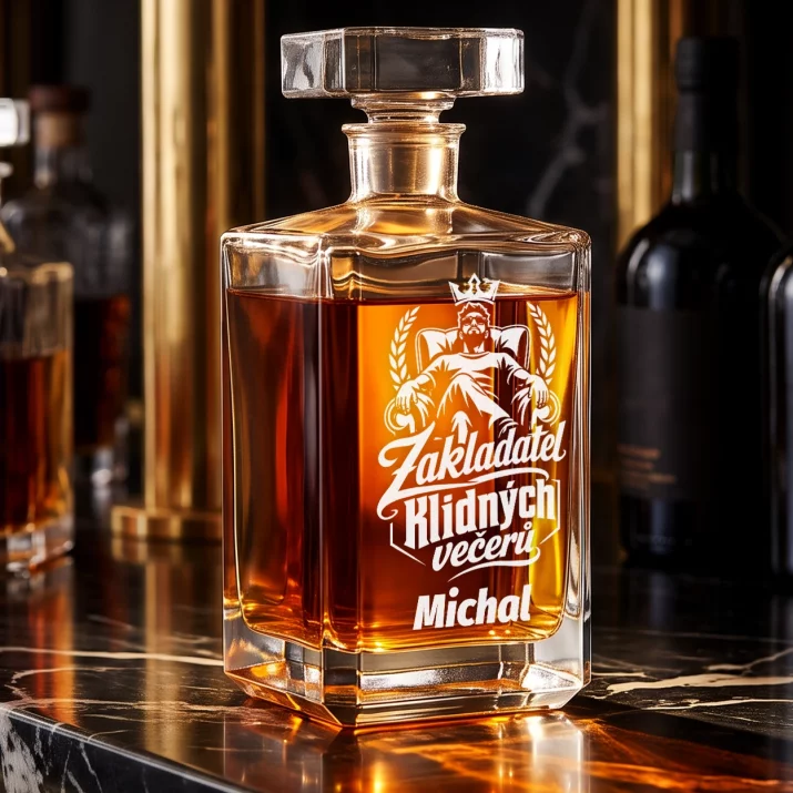 Personalizovaná Karafa Na Whisky K Mikuláši Dárek Pro Muže: Zakladatel Klidných