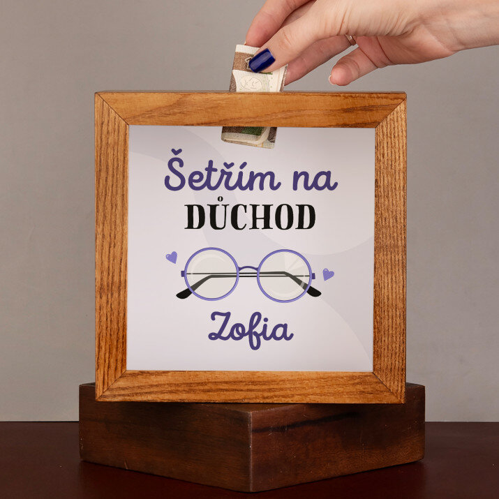 Na důchod - Dřevěné prasátko