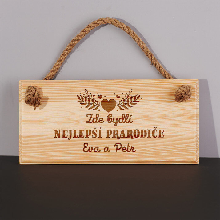 Nejlepší prarodiče - Tabulka na dveře