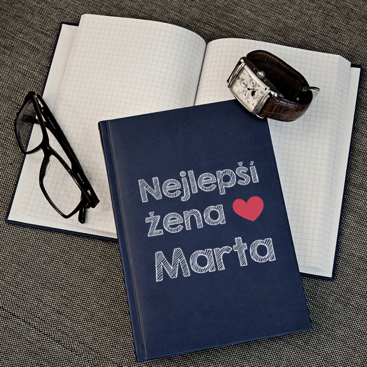 Nejlepší žena - Zápisník A5 s potiskem