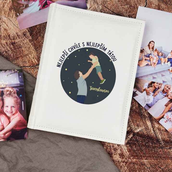 Nejlepší chvíle s nejlepším tátou chlapec- Personalizované fotoalbum
