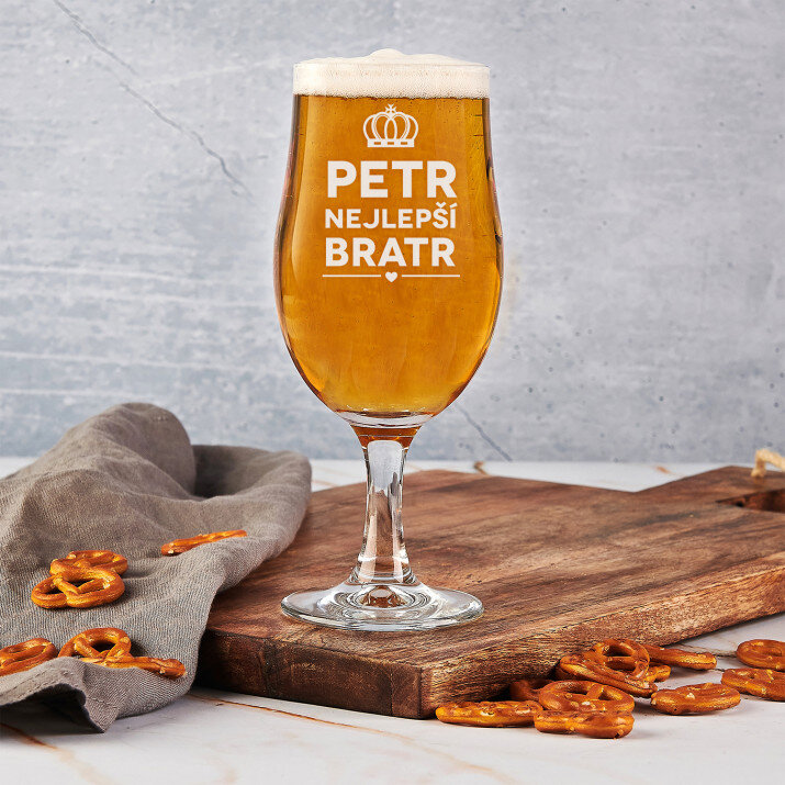 Nejlepší bratr – Sklenice na pivo na stopce