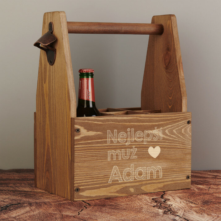 Nejlepší muž - Nosič na pivo s otvírákem