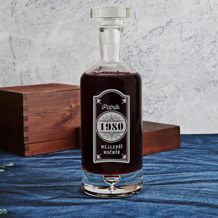 Nejlepší ročník - Karafa na alkohol láhev