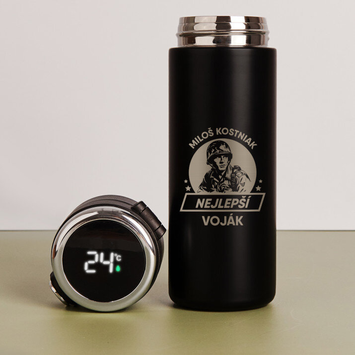 Nejlepší voják - LED termohrnek