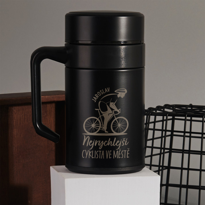 Nejrychlejší cyklista ve městě - Termohrnek s uchem