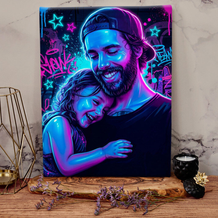 Neonové Graffiti - Obraz na plátně Neonové Graffiti - Obraz na plátně