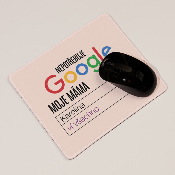 nepotřebuje google - Podložka pod myš