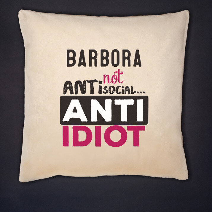 Not antisocial- Polštář dekorační