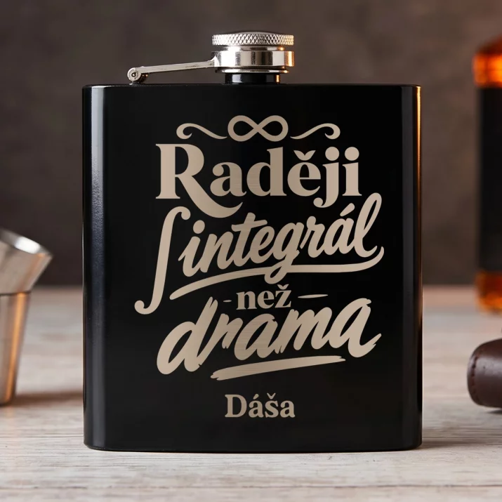 Placatka S Gravírováním Pro Matematičku Dárek Pro Ženu: Raději Integrál Než Drama