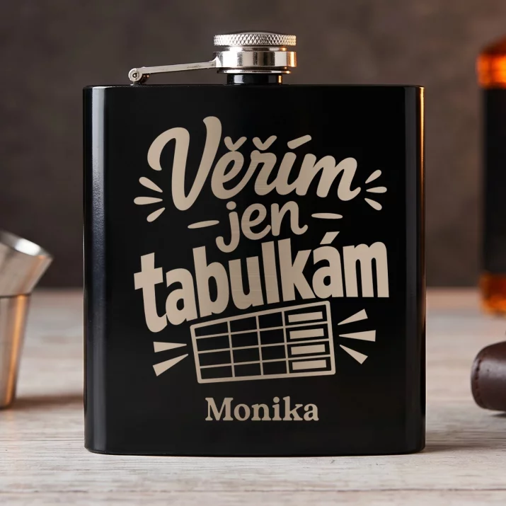 Placatka S Gravírováním Pro Účetní Dárek Pro Ženu: Věřím Jen Tabulkám