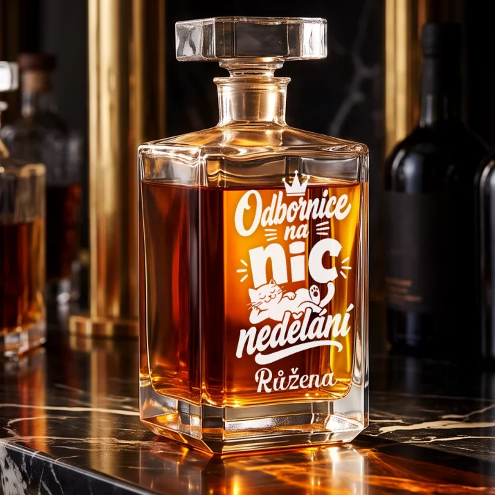 Personalizovaná Karafa Na Whisky K Vánocům Dárek Pro Ženu: Odbornice Na Nicnedělání