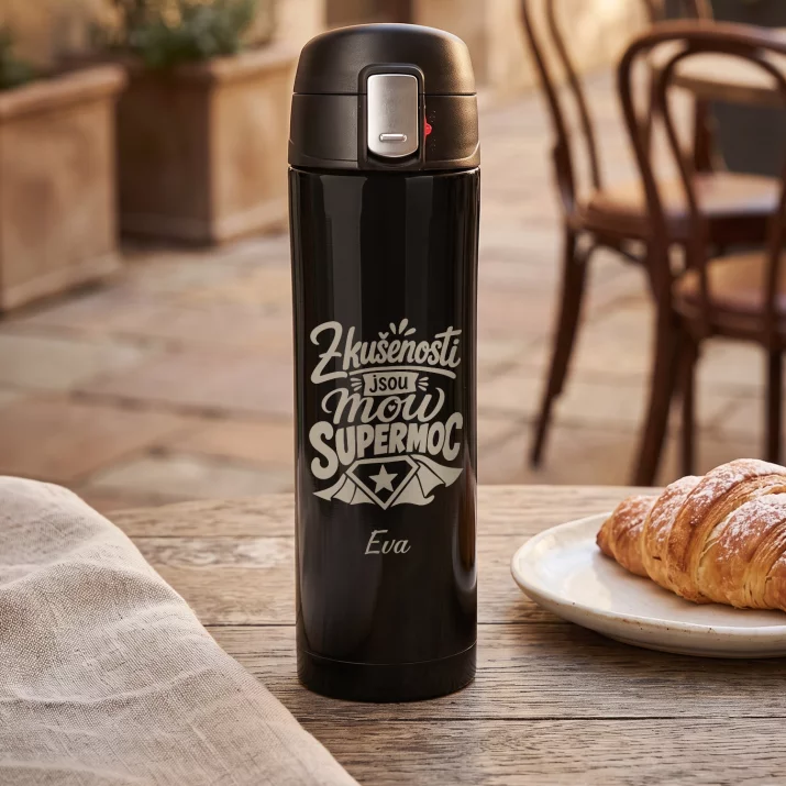 Termohrnek 440ml K 45 Narozeninám Dárek Pro 45Letou Ženu : Zkušenosti Jsou Mou