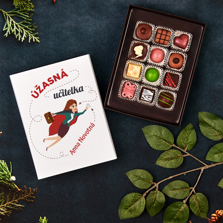Úžasná učitelka - Belgické čokoládové pralinky