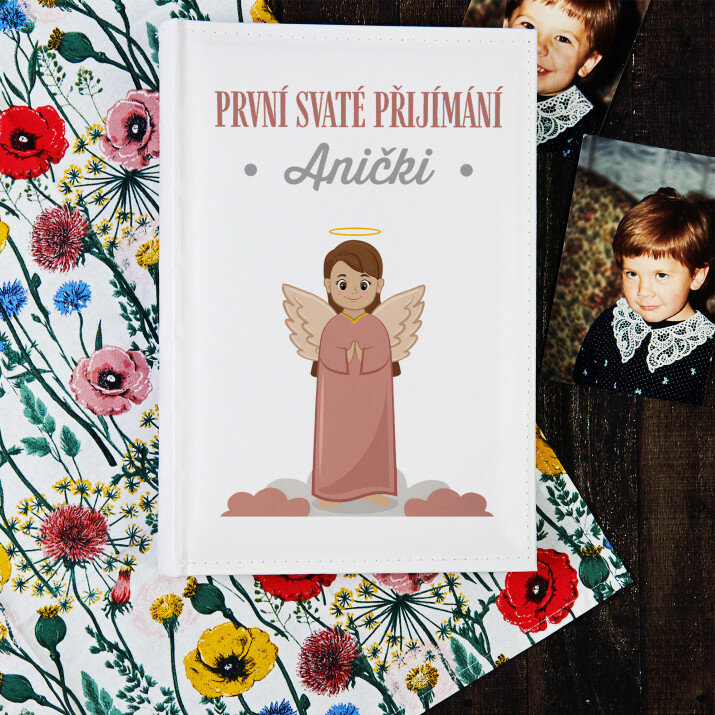 První svaté přijímání dívka anděl - Personalizované fotoalbum