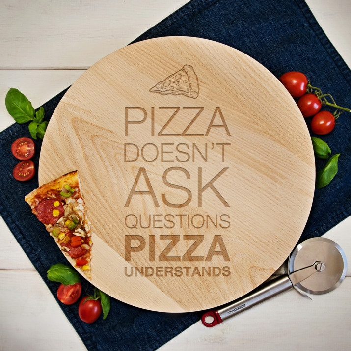 Pizza doesn`t ask - Otočná deska na stůl